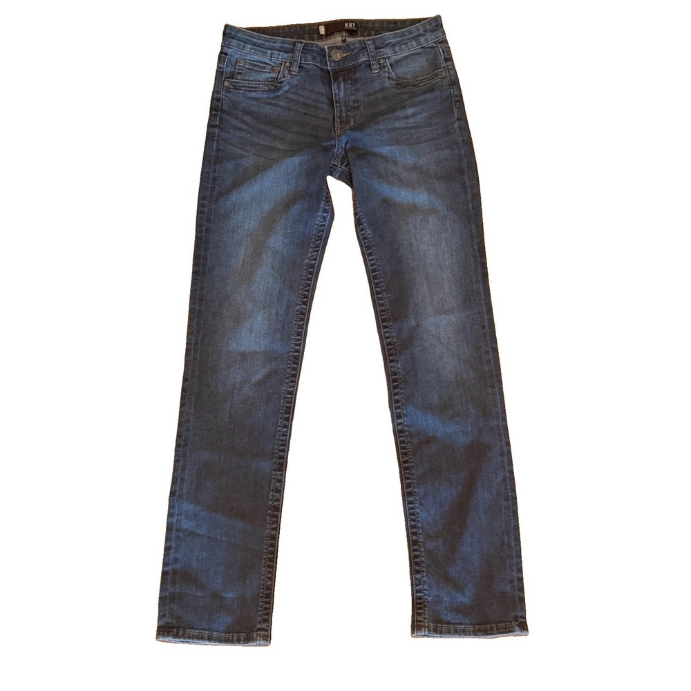 KUT From‎ The Kloth Women's Size 6 Stevie Straight Leg Medium Wash Denim Jeans